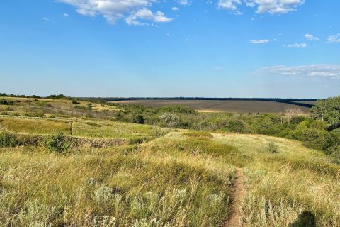 Фотография маршрута от ст. Заплавская вдоль р. Кадамовка